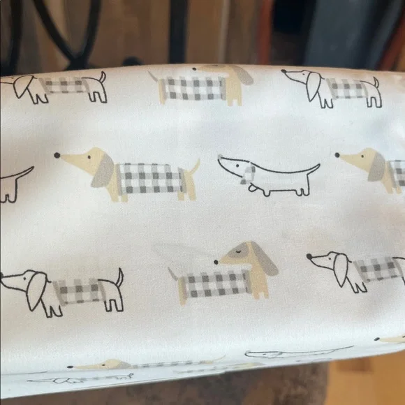 Puppy Dog Dachshund Print Sheet Set Queen 6 Piece Set New - Picture 5 of 5